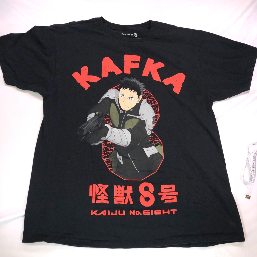 Kaiju No. 8 Kafka Hibino Graphic T-Shirt Black Mens‎ Large Shonen Jump Anime Tee